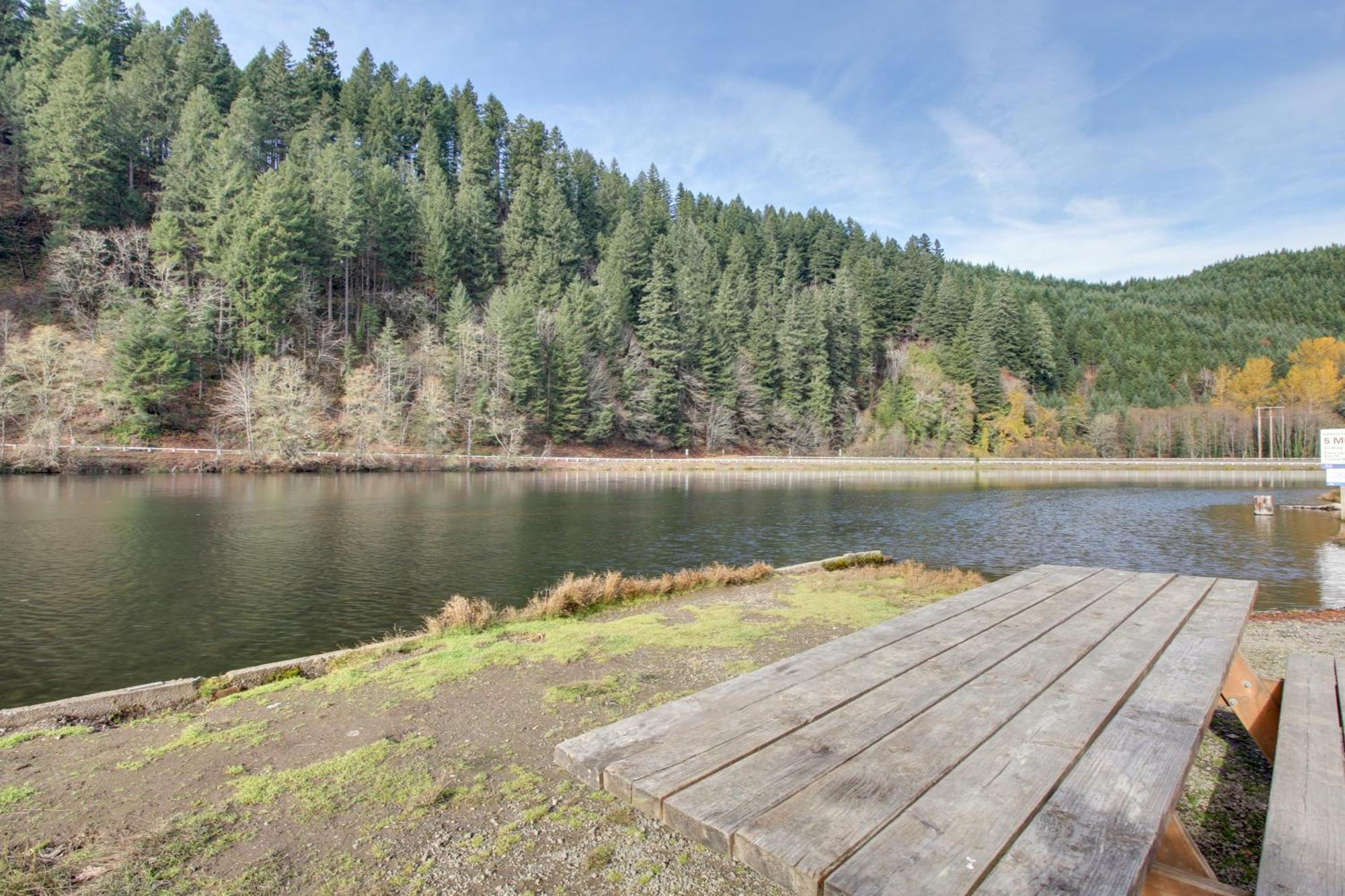 Peaceful Mckenzie River Retreat Fish, Hike, And Ski Vida Exterior foto